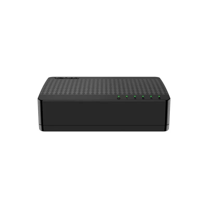 Network switch TENDA SG105M — 5-port Gigabit Ethernet (10/100/1000), black, desktop/wall-mountable