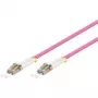 Goobay LC-LC 2m InfiniBand Fibre Optic Cable Violet OM4 25µm