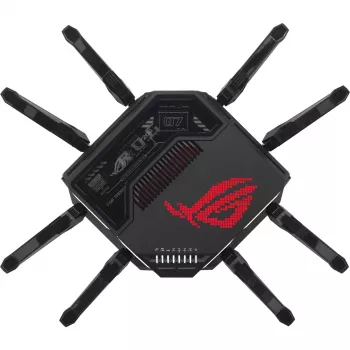 ASUS ROG Rapture GT-BE98 wireless router 10 Gigabit Ethernet Quad-band (2.4 GHz / 5 GHz-1 / 5 GHz-2 / 6 GHz) Black