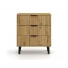 SCANDI 3S SLIM OAK ARTISAN CHEST OF DRAWERS