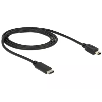 USB Cable DeLOCK 83603 USB 2.0 1m USB C Mini-USB B Black
