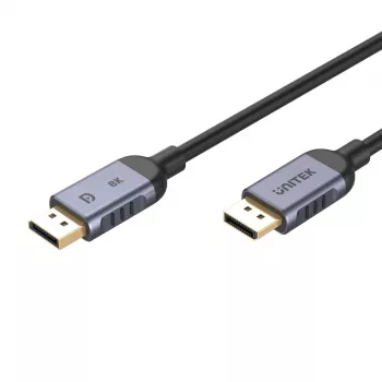 UNITEK C1628GY01-3M DisplayPort cable Black, Grey