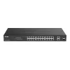 D-Link DGS-1100-26MPV2/E network switch Managed L2 Gigabit Ethernet (10/100/1000) Power over Ethernet (PoE) Black
