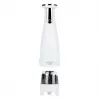 Burr salt and pepper grinder set Adler AD 4449W Steel White, ceramic quern, 150 ml, USB-C rechargeable