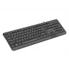 NATEC KEYBOARD TROUT SLIM USB, US LAYOUT, BLACK
