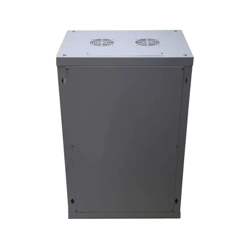Wall mounted rack Extralink Rackmount cabinet 18U 600x600 Grey key lock