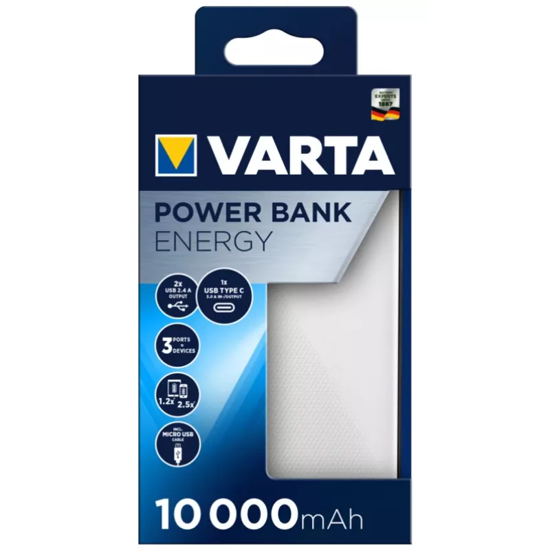 Portable Charger Varta Energy 10000, 10000 mAh
