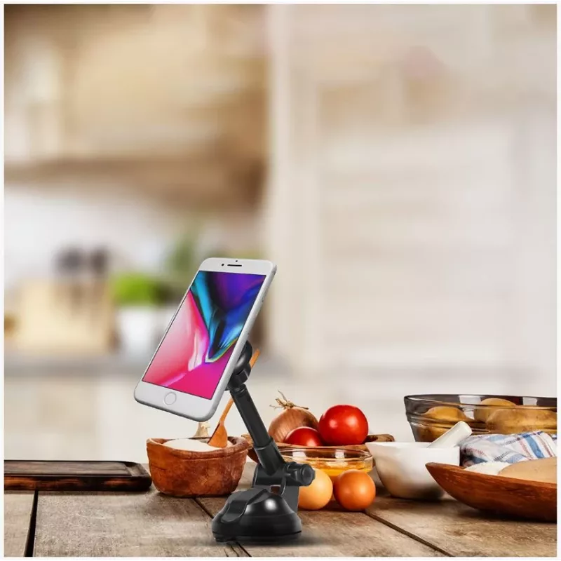 Phone holder Tellur MUM Magnetic Suction Cup Adjustable Black — magnetic adjustable mobile phone mount