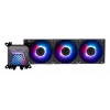 All-in-one liquid cooler MSI MAG Coreliquid A15 360 — 3x 120 mm fans, radiator 394 x 120 x 27 mm, pump 5V, RGB, supports LGA 1851