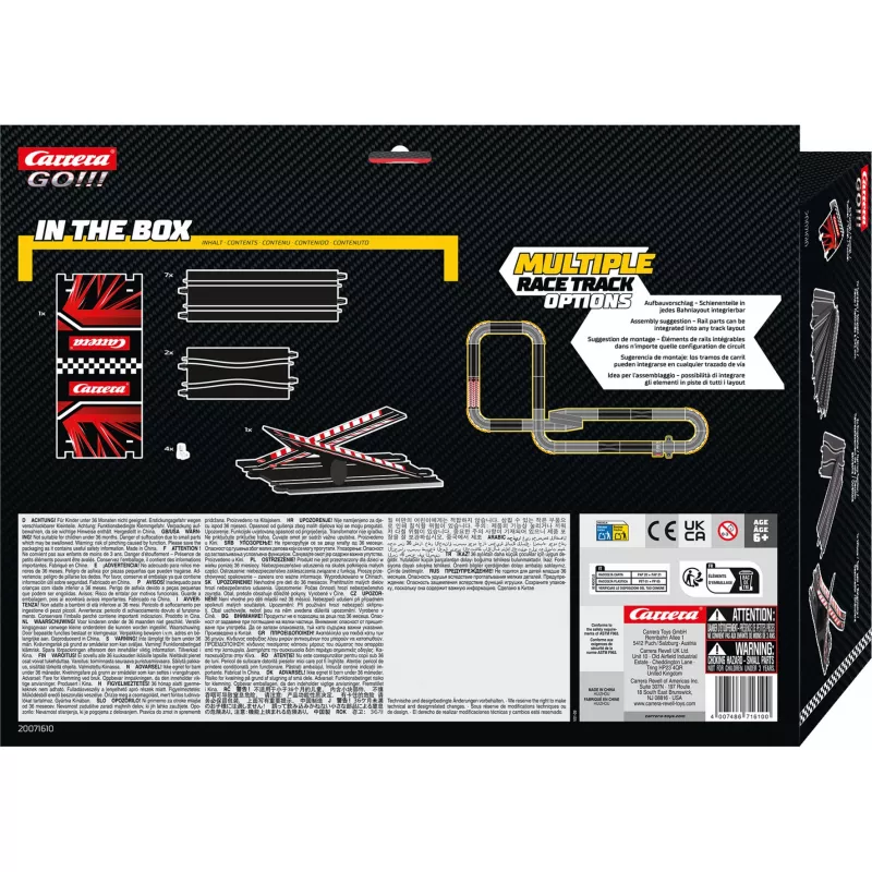 Slot car track extension pack CARRERA GO!!! Mega Extension Pack 20071610 for GO!!! scale