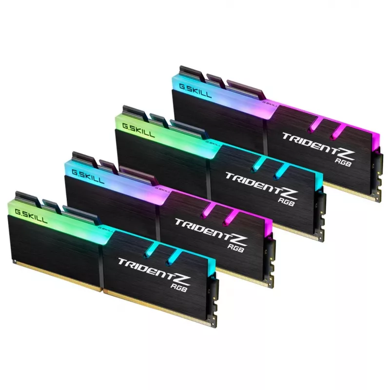 DIMM 32 GB DDR4-3200 (4x 8 GB) Quad-Kit, Memory black, F4-3200C16Q-32GTZRX, Trident Z RGB, INTEL XMP