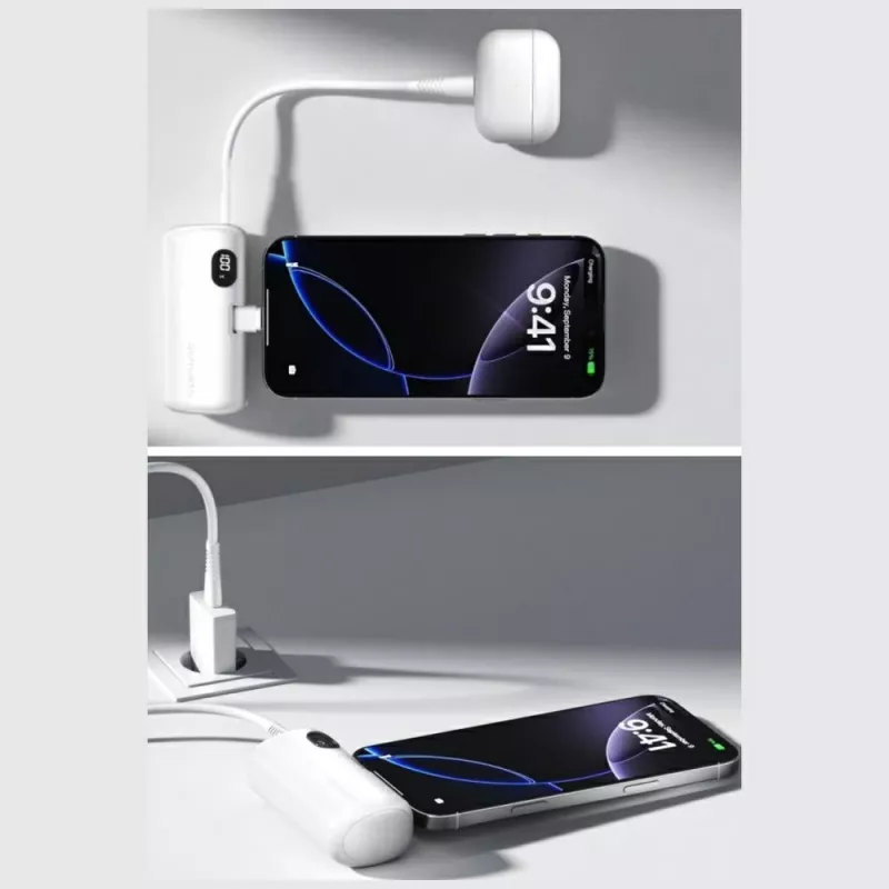 Power bank 4smarts 541657 5000 mAh Li‑Ion white USB‑C 2 ports PD 2.0 PPS Quick Charge 3.0 3.63 V