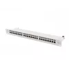 Patch panel 1U LANBERG PPS7-1024-S — 24-port, Cat7, F/UTP, metal, 1U (445×102×44.5 mm)