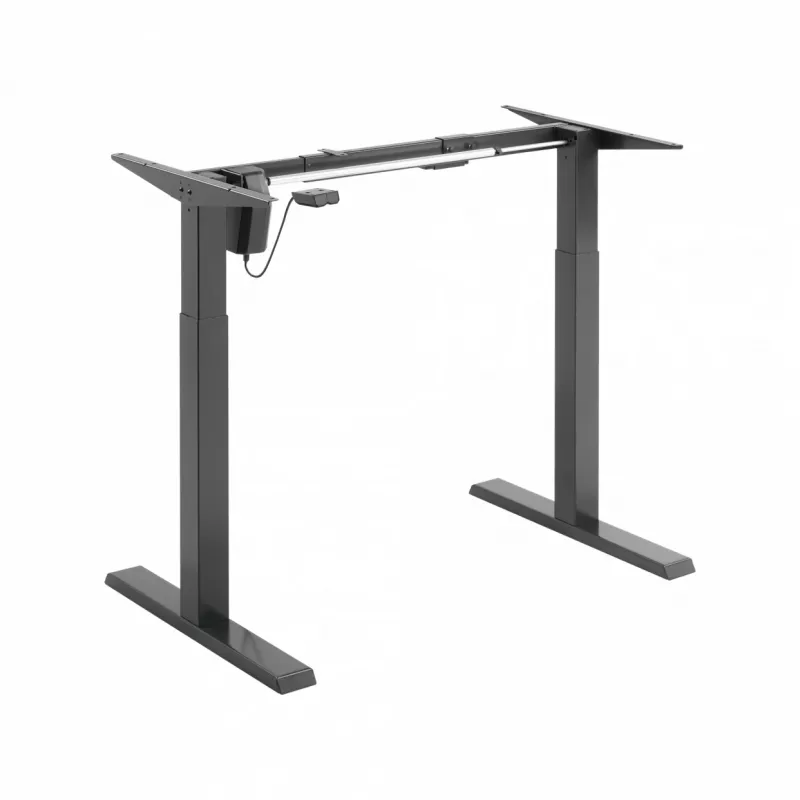 White Shark Dark Force Gaming Desk - Ergonomic Adjustable Height with Cable Management