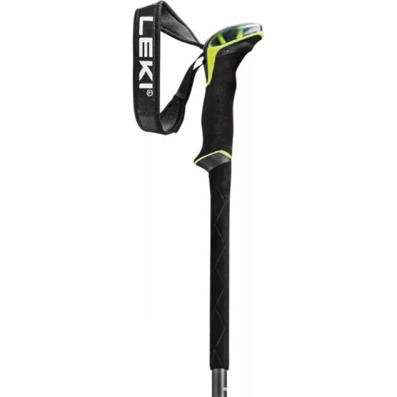 Nordic walking poles Leki Guide 2 — aluminium, max length 150 cm, weight 271 g, Lock Security Strap Nylon, shaft Ø1.6 cm, black