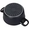 Saucepan BALLARINI 75002-920-0 Round Black Aluminium 20 cm