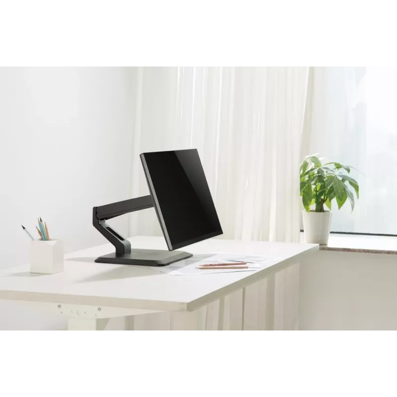 Full-motion touchscreen desk stand GEMBIRD MS-D1ST-01 for 17–32 inch displays, black, VESA 75x75–100x100, max load 10 kg