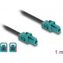 Coaxial Cable DeLOCK 90128 1 m Mini FAKRA Z Aqua Black