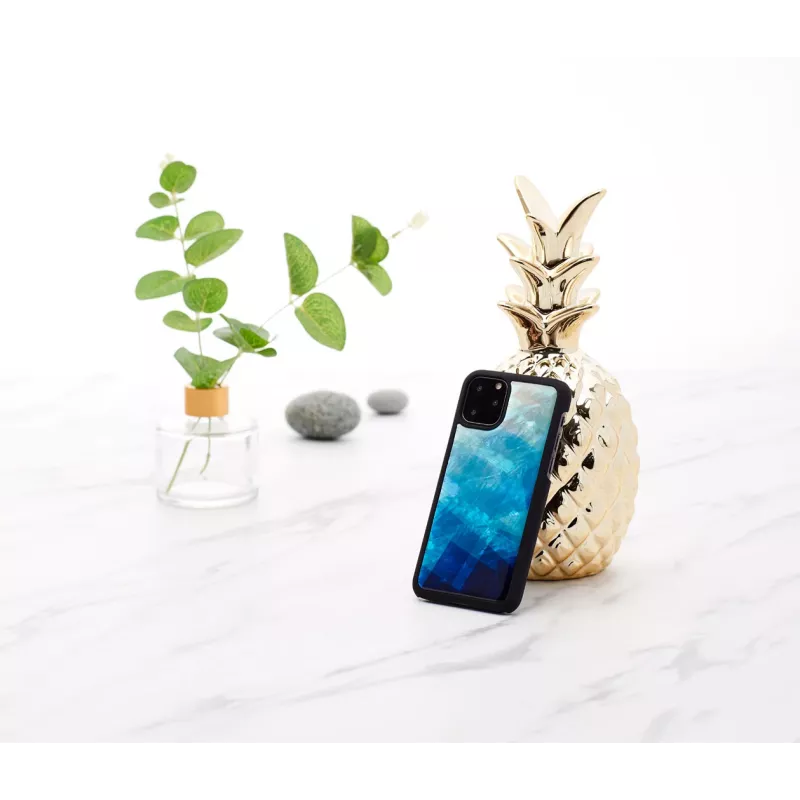 Protective smartphone case iKins for iPhone 11 Pro — blue lake and black color combination