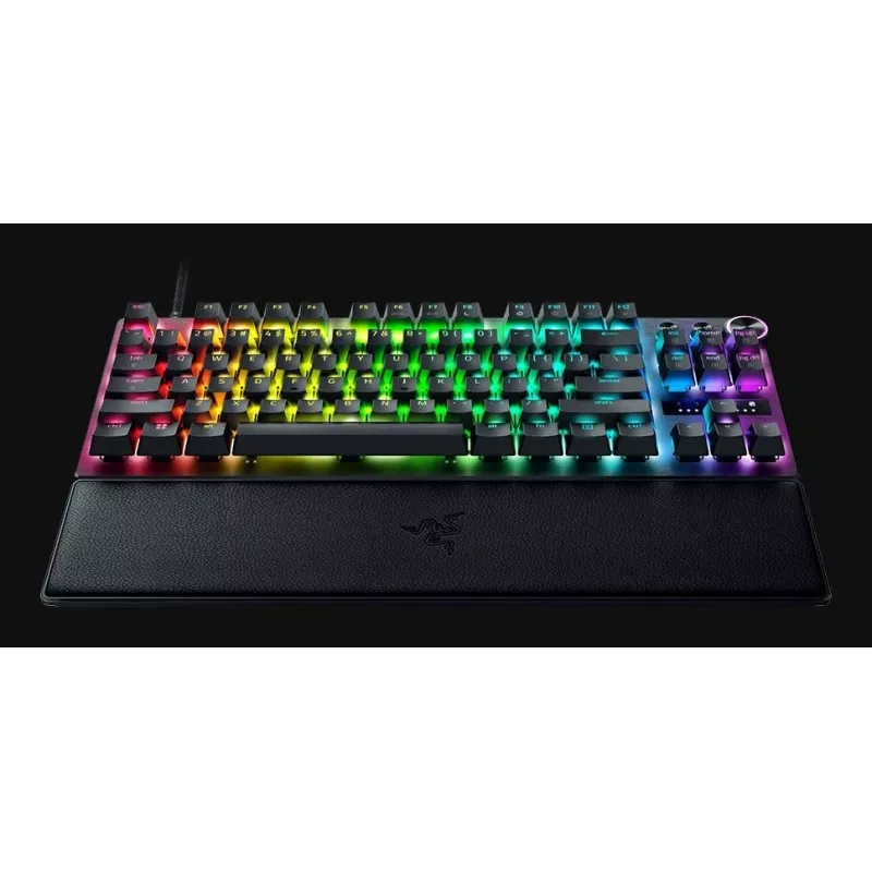 Razer Huntsman V3 Pro - Tastatur - 80% - TKL - Hintergrundbeleuchtung - USB - QWERTY - USA - Tastenschalter: Razer Analog Optical Switches (Gen-2)