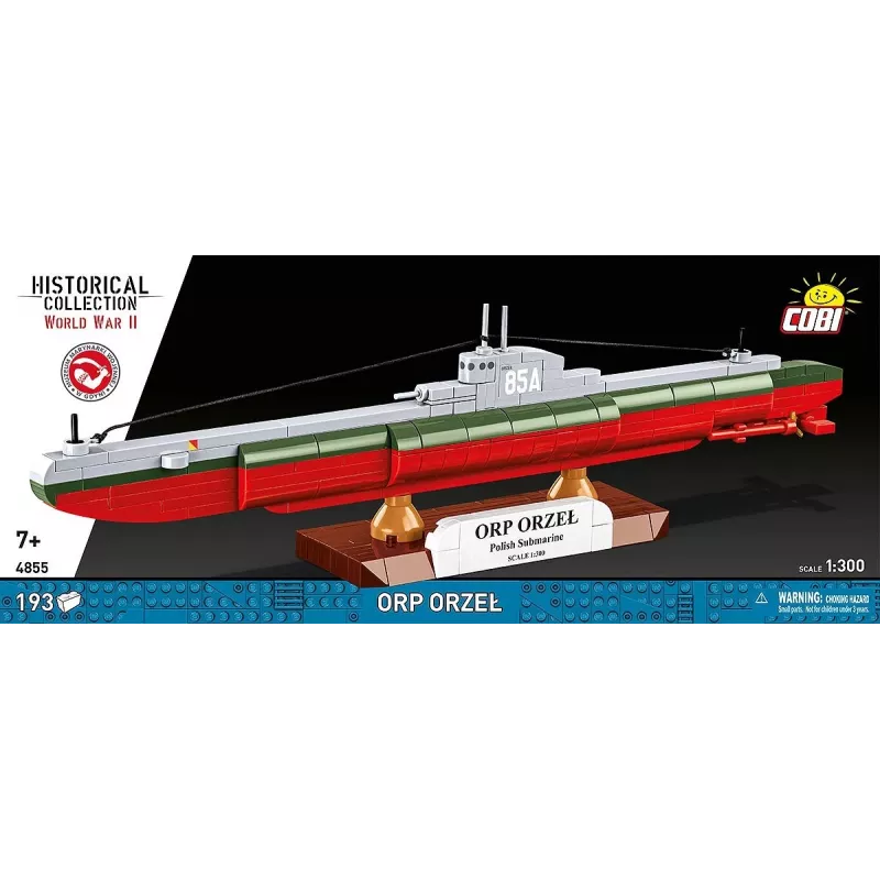 Building set Cobi ORP Orzeł 193 blocks assembly model ship
