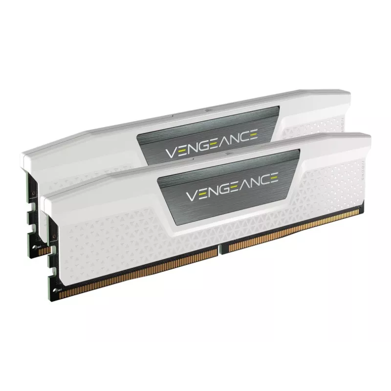 CORSAIR VENGEANCE 32GB 2x16GB DDR5 6000MT/s DIMM Unbuffered 36-44-44-96 Std PMIC XMP 3.0 White Heatspreader Black PCB 1.4V