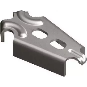 Mounting plate RITTAL 8660.100 — stainless steel rack accessory, steel housing, pack of 10