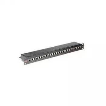Patch Panel ROLINE Cat.6/Class E 19 inch 24 Ports STP Black
