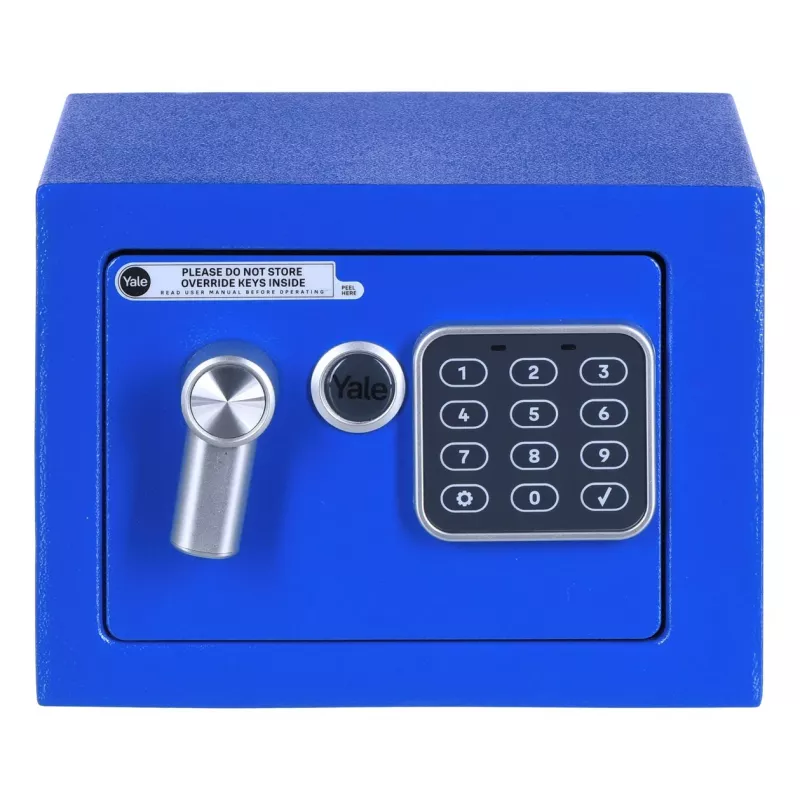 Freestanding safe Yale YSV/170/DB2/B Steel Blue, combination lock, 3.8 L, floor/wall mount