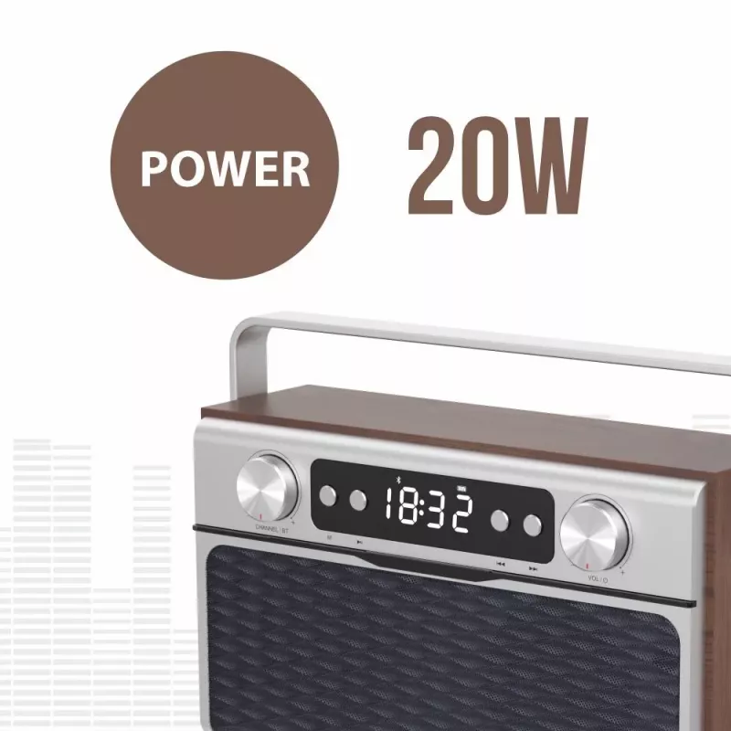 Portable radio MANTA RDI917PRO with Bluetooth and USB playback