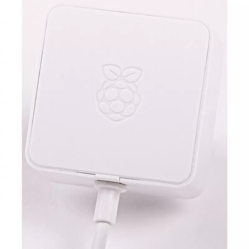 Official White Raspberry Pi 5.1A/3A PSU, Power Supply White, Bulk