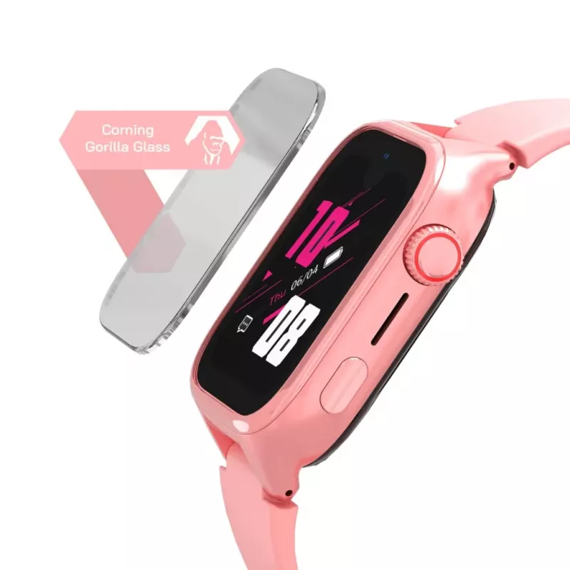 Smartwatch Stelio Junior Pro AI 4G ST-SWJ102-PK — children's 4G watch, pink