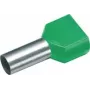 Cimco 187727 Twin Ferrule 6 mm² Partially Insulated Green 100 pc(s) (187727)