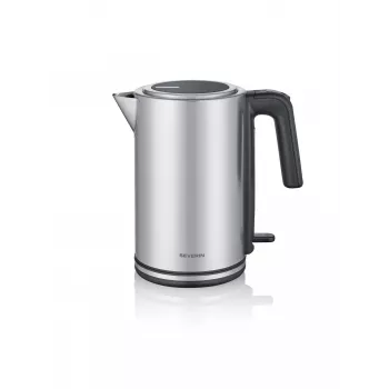Electric kettle SEVERIN WK 3449 — 1.7 L, 2400 W, stainless steel/plastic, black-silver