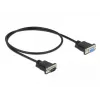 Serial Cable DeLOCK 86613 Black 0.5m RS-232