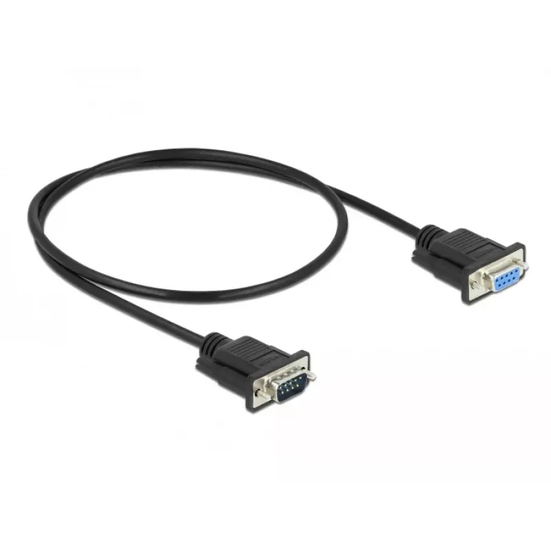 Serial Cable DeLOCK 86613 Black 0.5m RS-232
