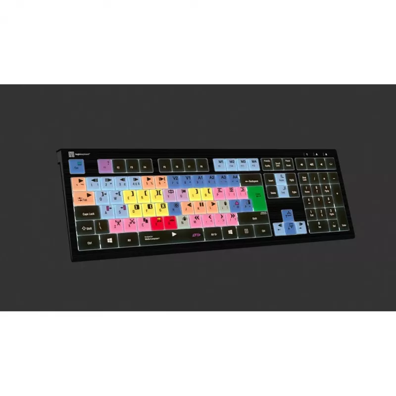 Logickeyboard Avid Media Composer ASTRA 2 backlit keyboard PC UK (LKB-MCOM4-A2PC-UK)