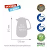 Thermos jug ROTPUNKT 1.5 L, model 227 SPB, sparking black