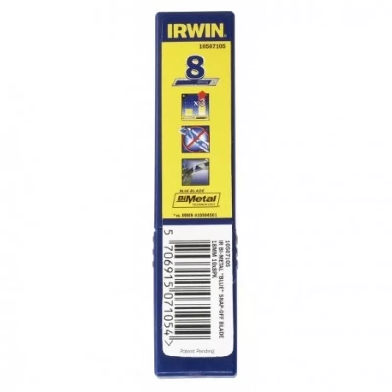 IRWIN BROKEN BLADES 18mm /50pcs. BI-METAL