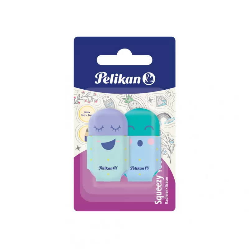 Eraser Pelikan 606219 Plastic Multicolour 2 pcs