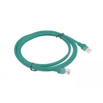 LANBERG Cat5e U/UTP Patch Cable RJ-45 to RJ-45 2 m Green, CCA 26 AWG, HDPE jacket, 100 MHz