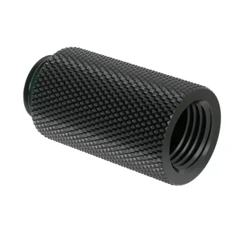 Barrow G1/4 inch Extension Straight MF 30 — black, G1/4 inch male-to-female straight extension, 30 mm