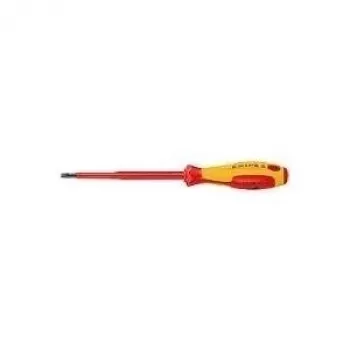 Knipex VDE VDE Slotted Screwdriver Blade Width: 6.5 mm Blade Length: 150 mm DIN EN 60900 (98 20 65)