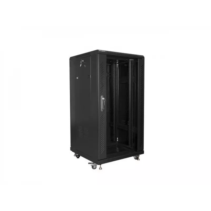 Lanberg FF01-6622-12B 22U 600x600mm Freestanding Rack Cabinet, Black