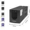 Uninterruptible Power Supply UPS Qoltec 53775 1.2 kVA 720 W 4 AC outlets