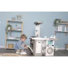 Smoby 311050 toy kitchen with laundry area and accessories