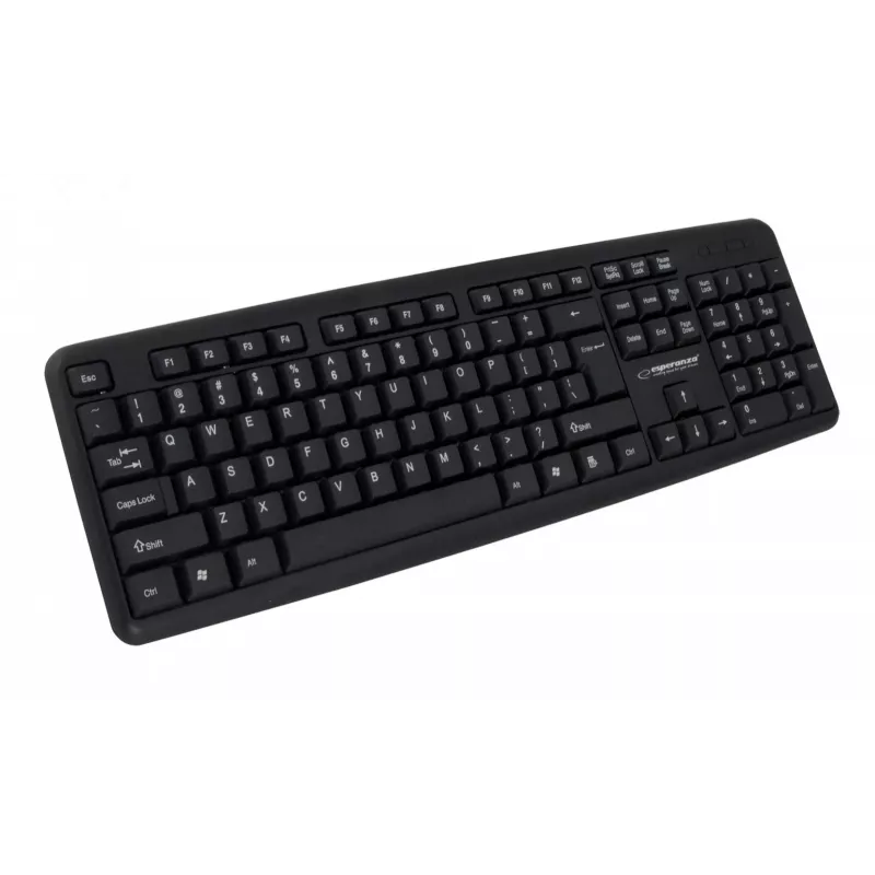 Wired keyboard ESPERANZA EK134 Full-size 100% USB, black, 1.45 m cable