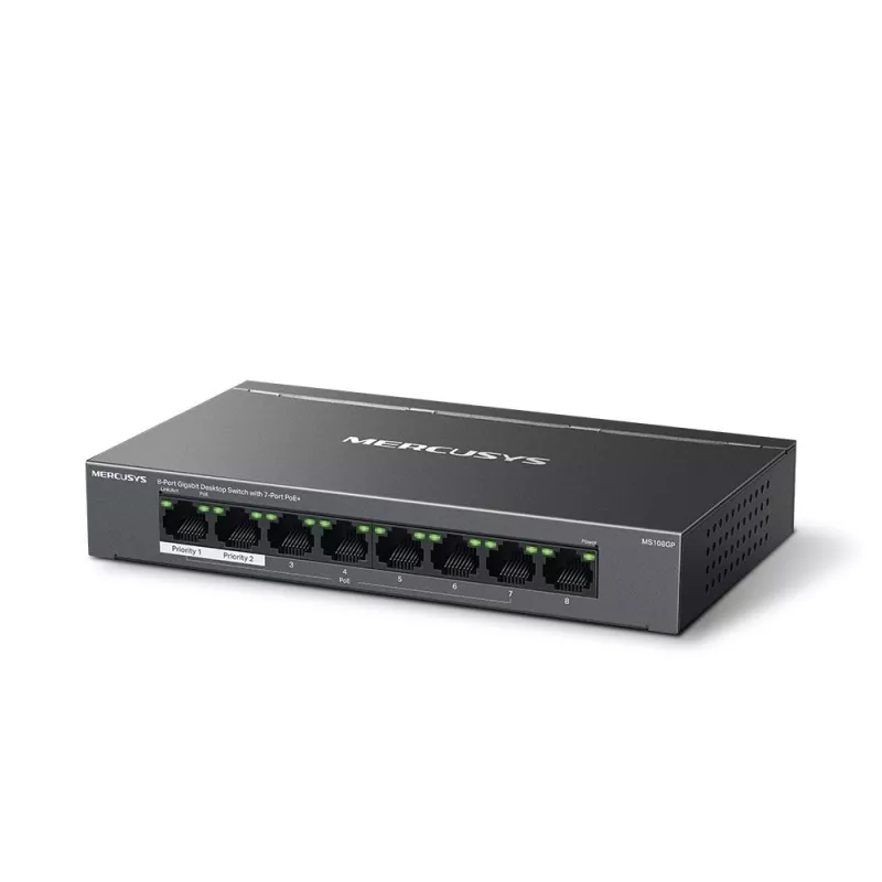 Mercusys Ms108Gp 8 Port Gigabit Desktop Switch with 7 Port PoE