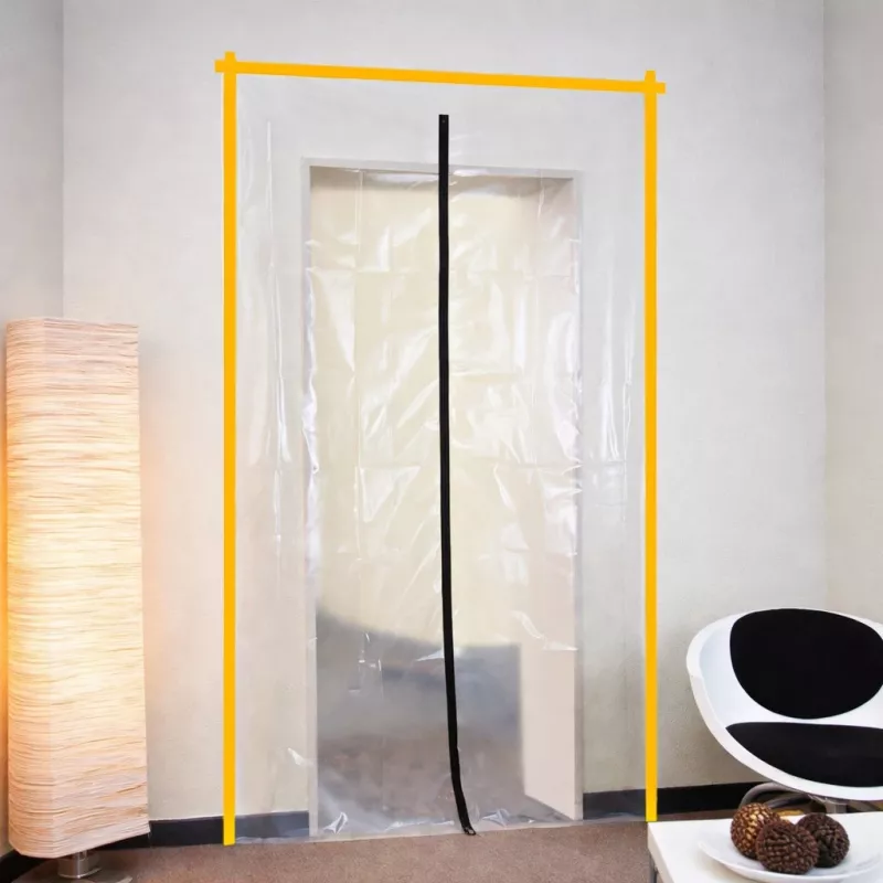 dust barrier door renovation Xxl, dust curtain 230X135 straight