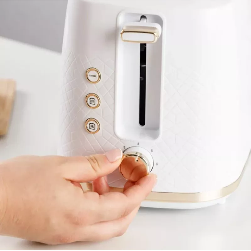 Toaster Taurus TO800P 2-slice 800 W White with Button and Rotary Controls